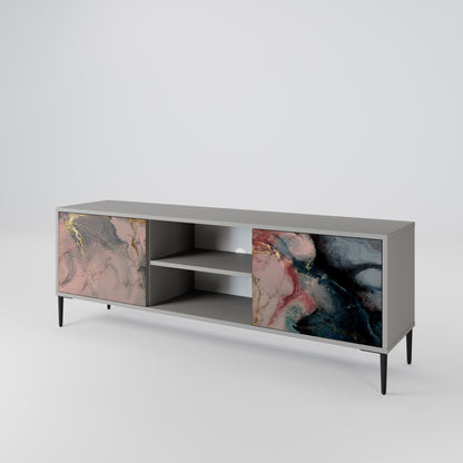 GILDED SWIRLS Mueble de TV de 2 Puertas