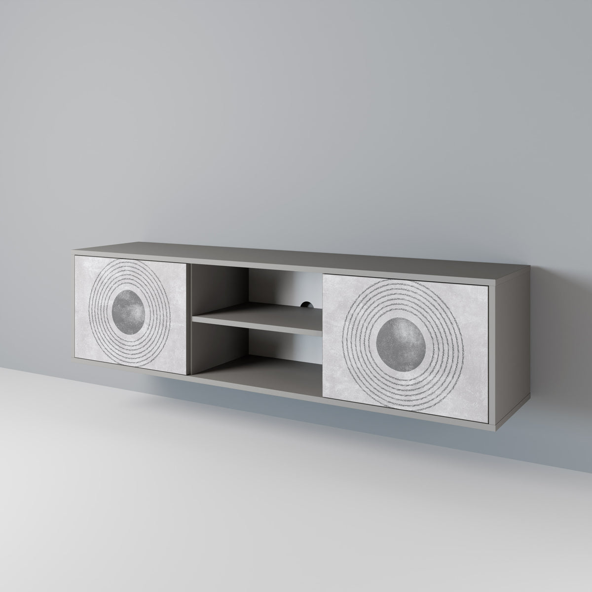 SOLID CIRCLES 2-Door TV Cabinet