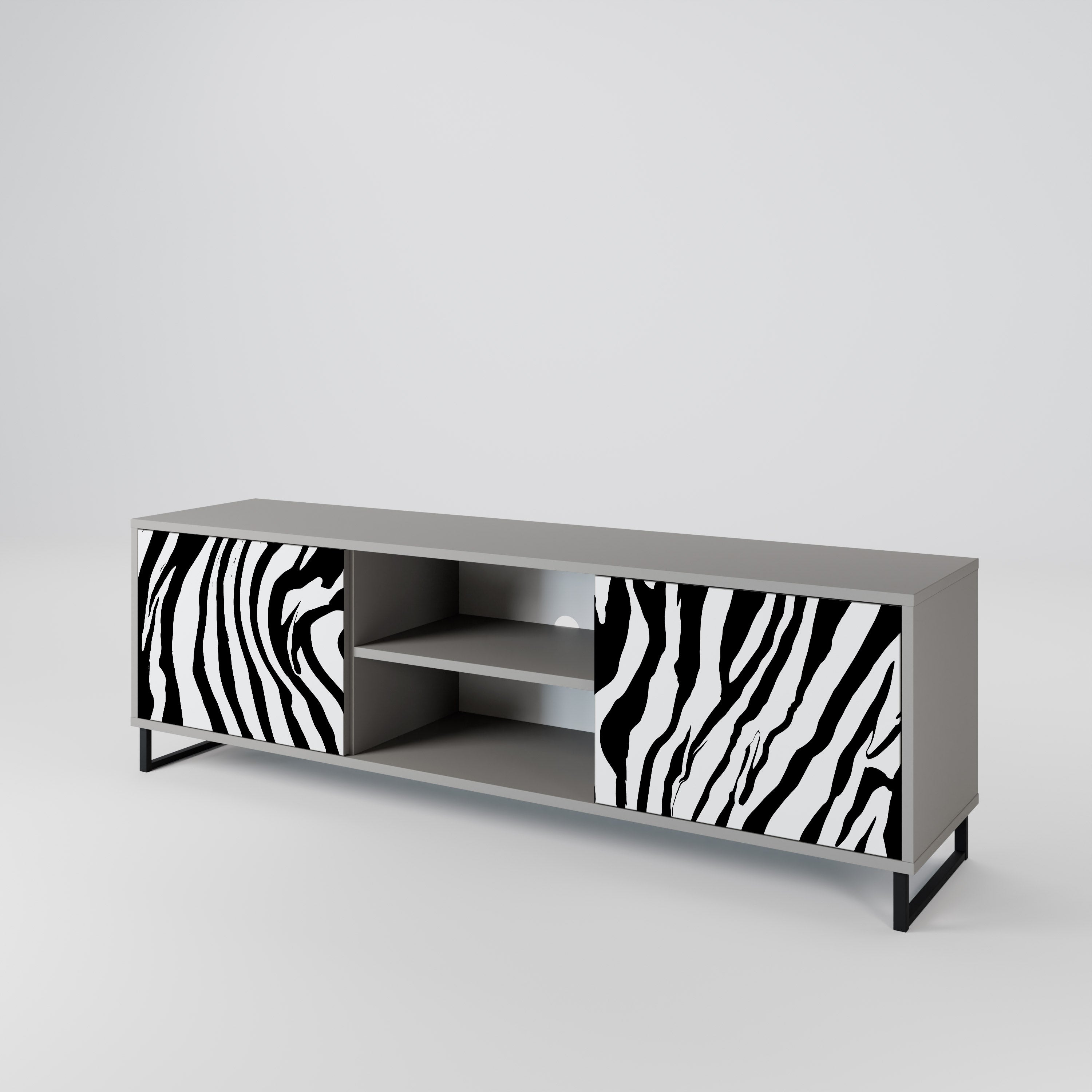 SPLENDID ZEBRA 2-türiges TV-Lowboard