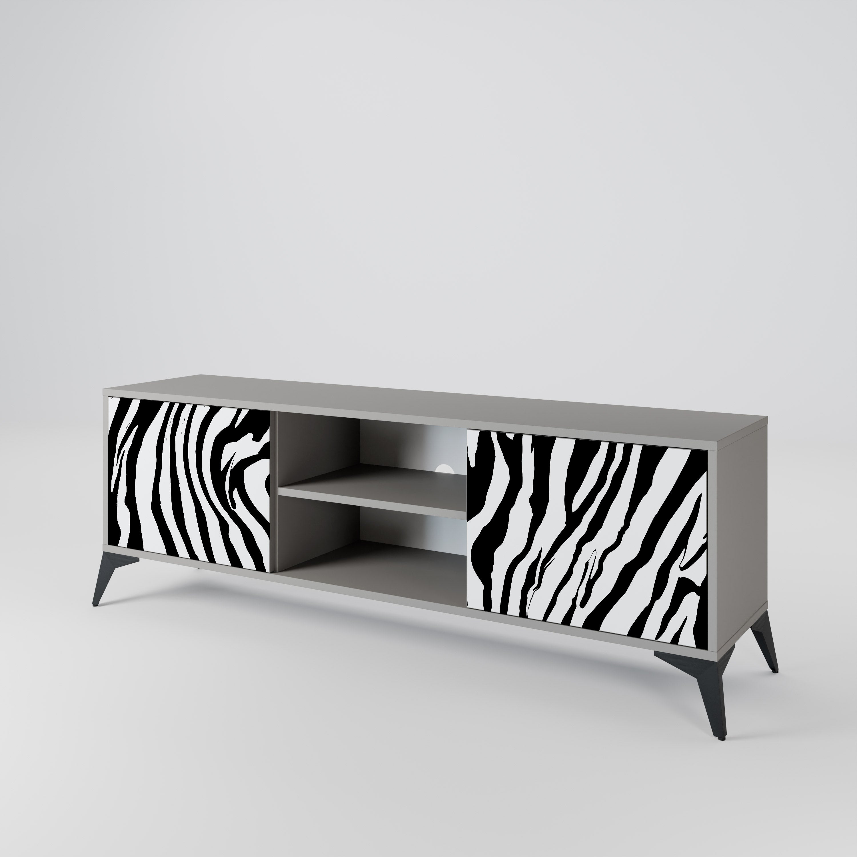 SPLENDID ZEBRA 2-türiges TV-Lowboard