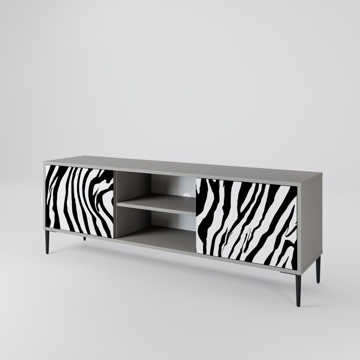 SPLENDID ZEBRA 2-Door TV Cabinet