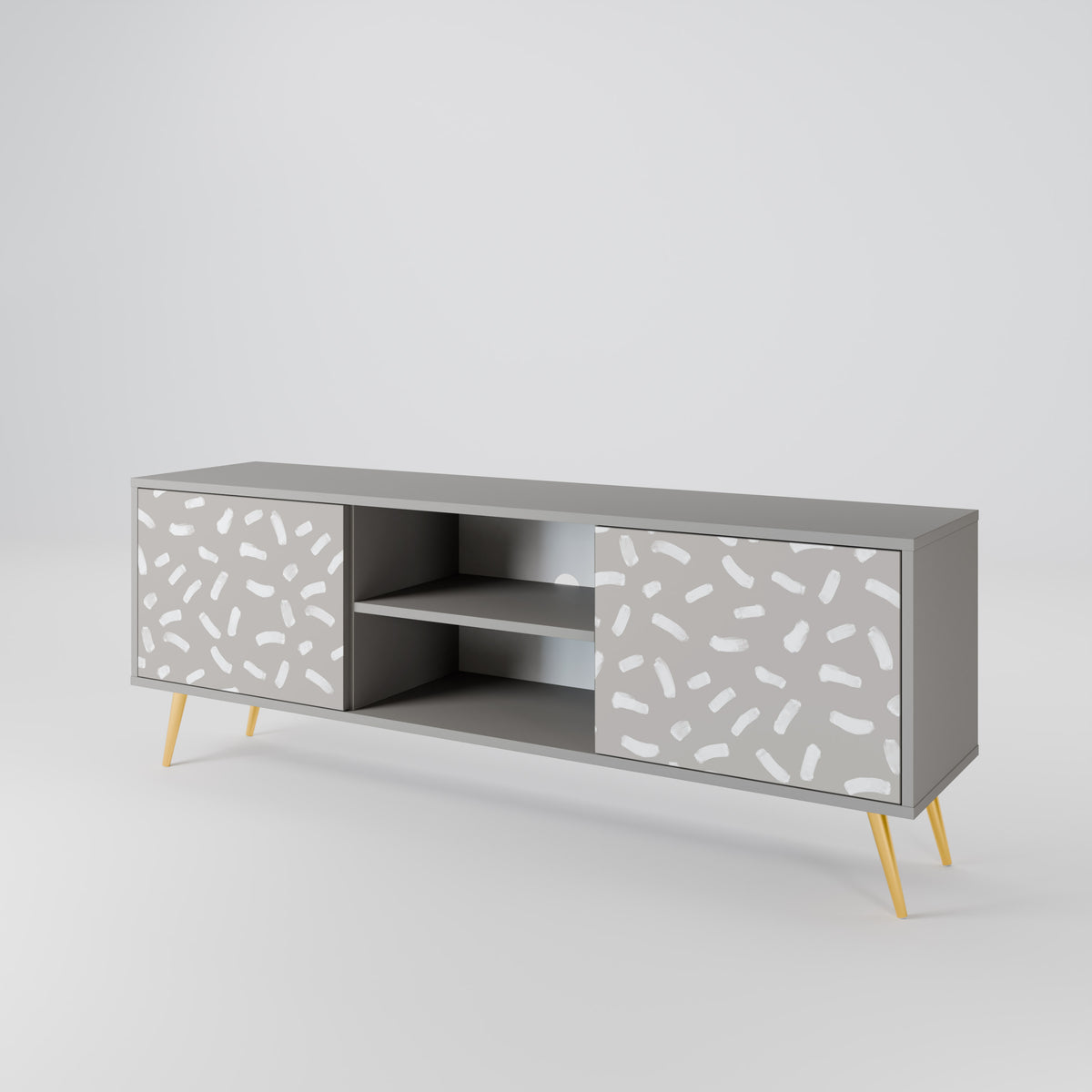 PASSING SECONDS Mueble de TV de 2 Puertas