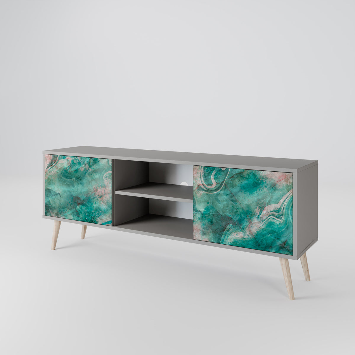 ABSTRACT ALCHEMY Mueble de TV de 2 Puertas