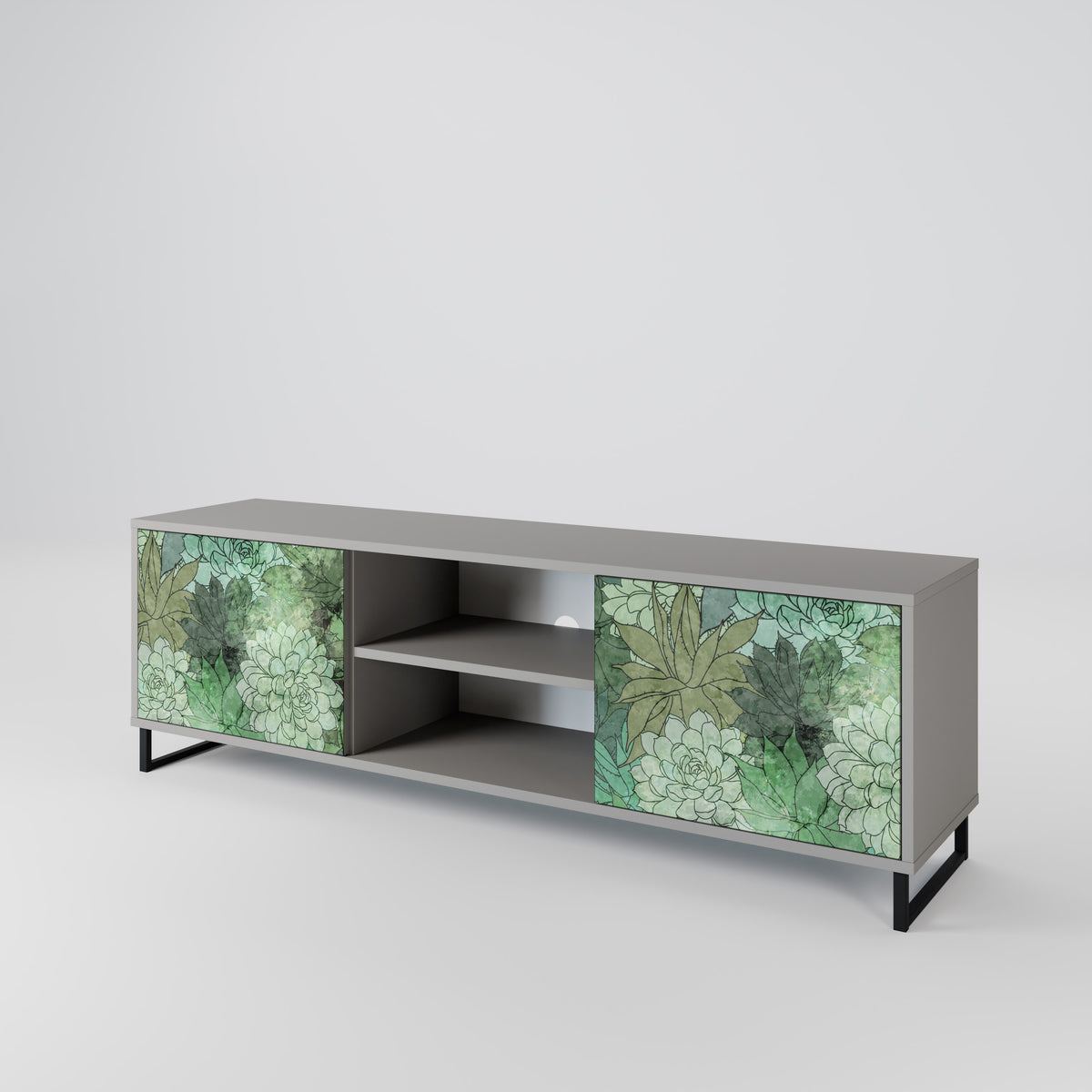 SUCCULENT CLUSTER TV-bänk med två dörrar