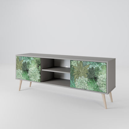 SUCCULENT CLUSTER TV-bänk med två dörrar