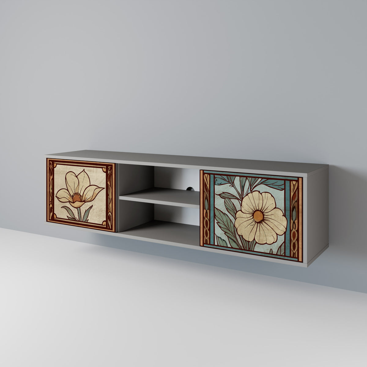 TIMELESS FLORA 2-türiges TV-Lowboard