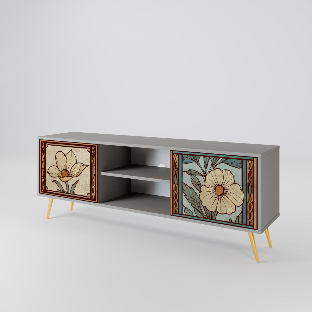 TIMELESS FLORA 2-türiges TV-Lowboard