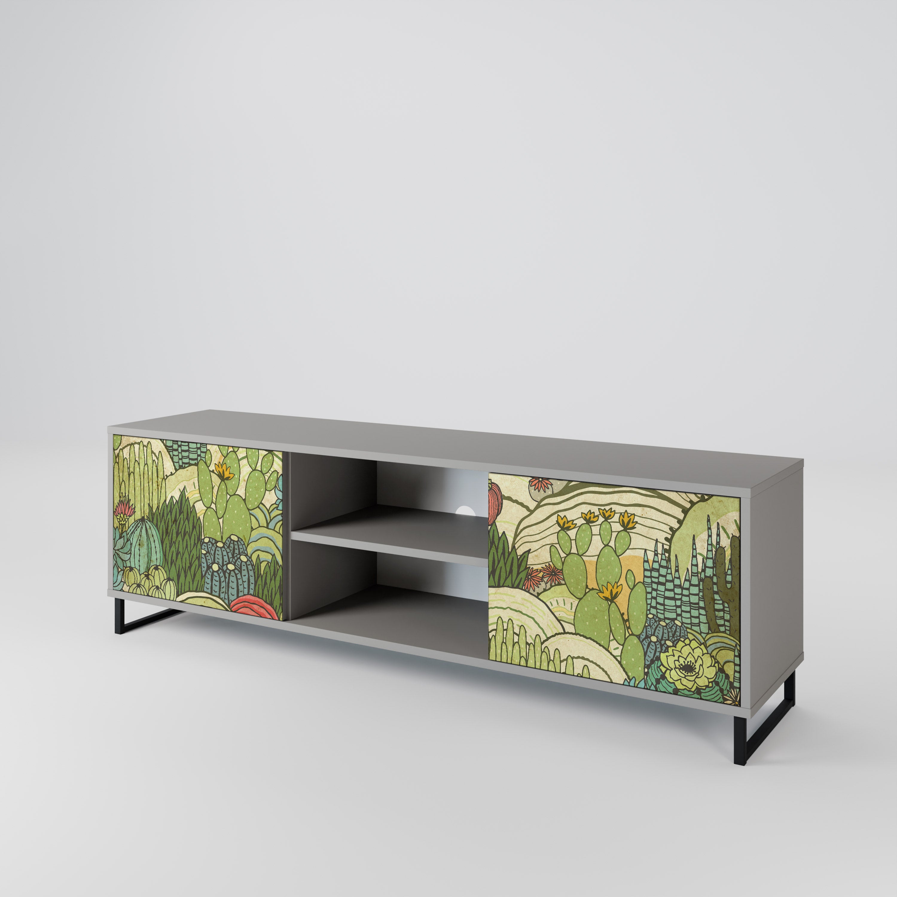 SUCCULENTS KALEIDOSCOPE Mueble de TV de 2 Puertas