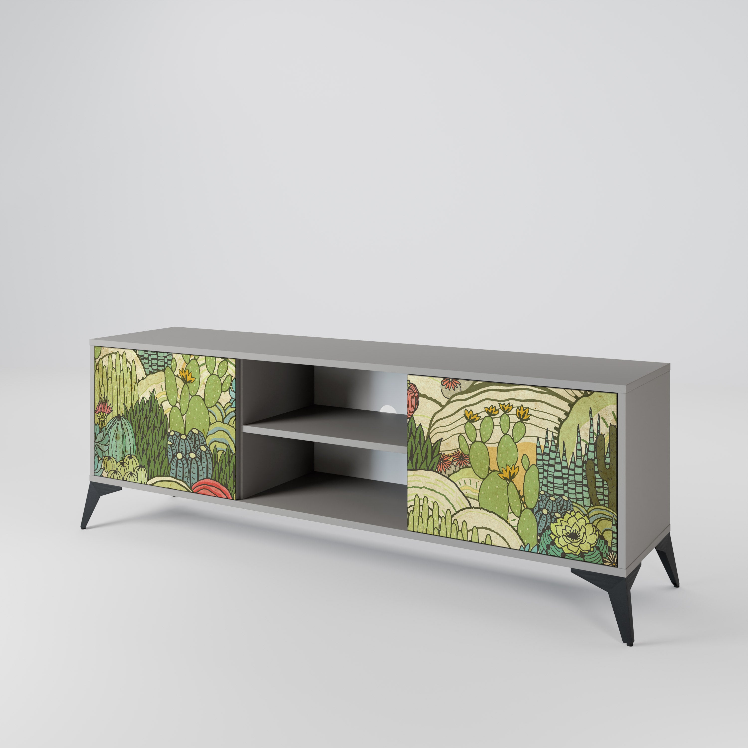 SUCCULENTS KALEIDOSCOPE Mueble de TV de 2 Puertas