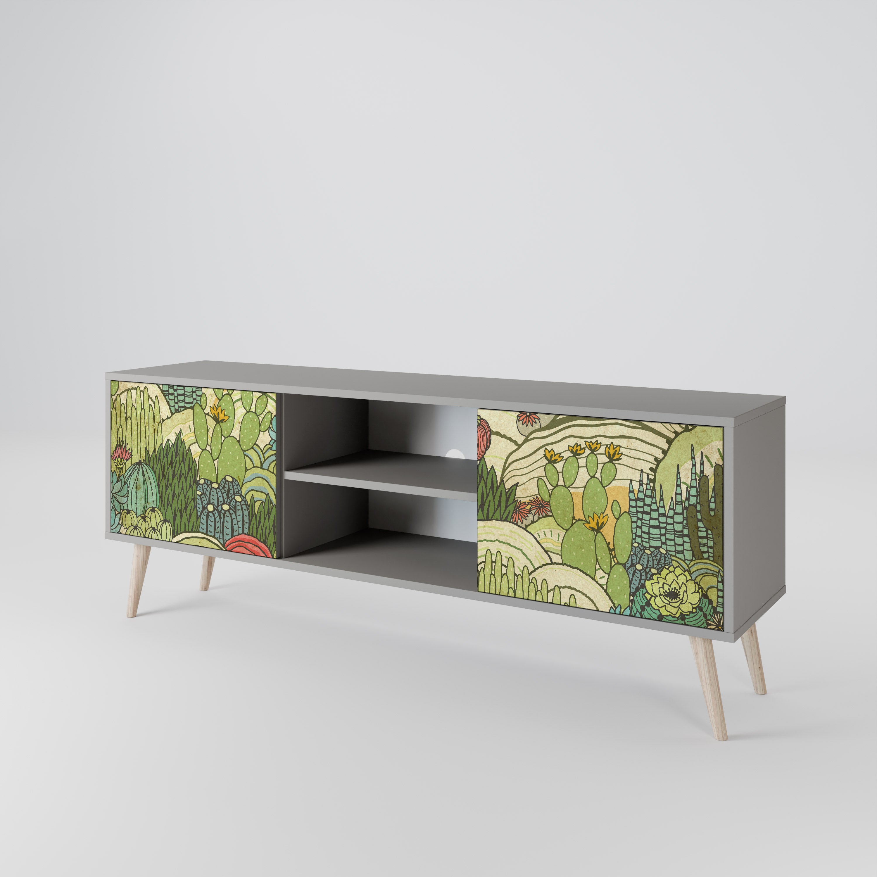 SUCCULENTS KALEIDOSCOPE Mueble de TV de 2 Puertas