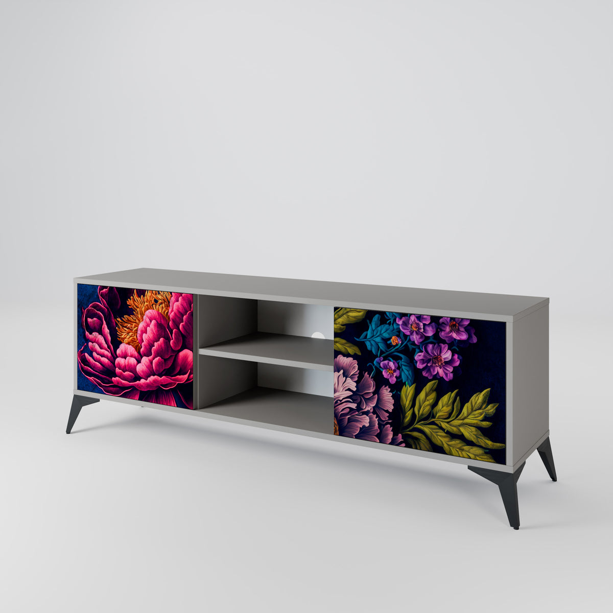 BLOOMING ELEGANCE Mueble de TV de 2 Puertas