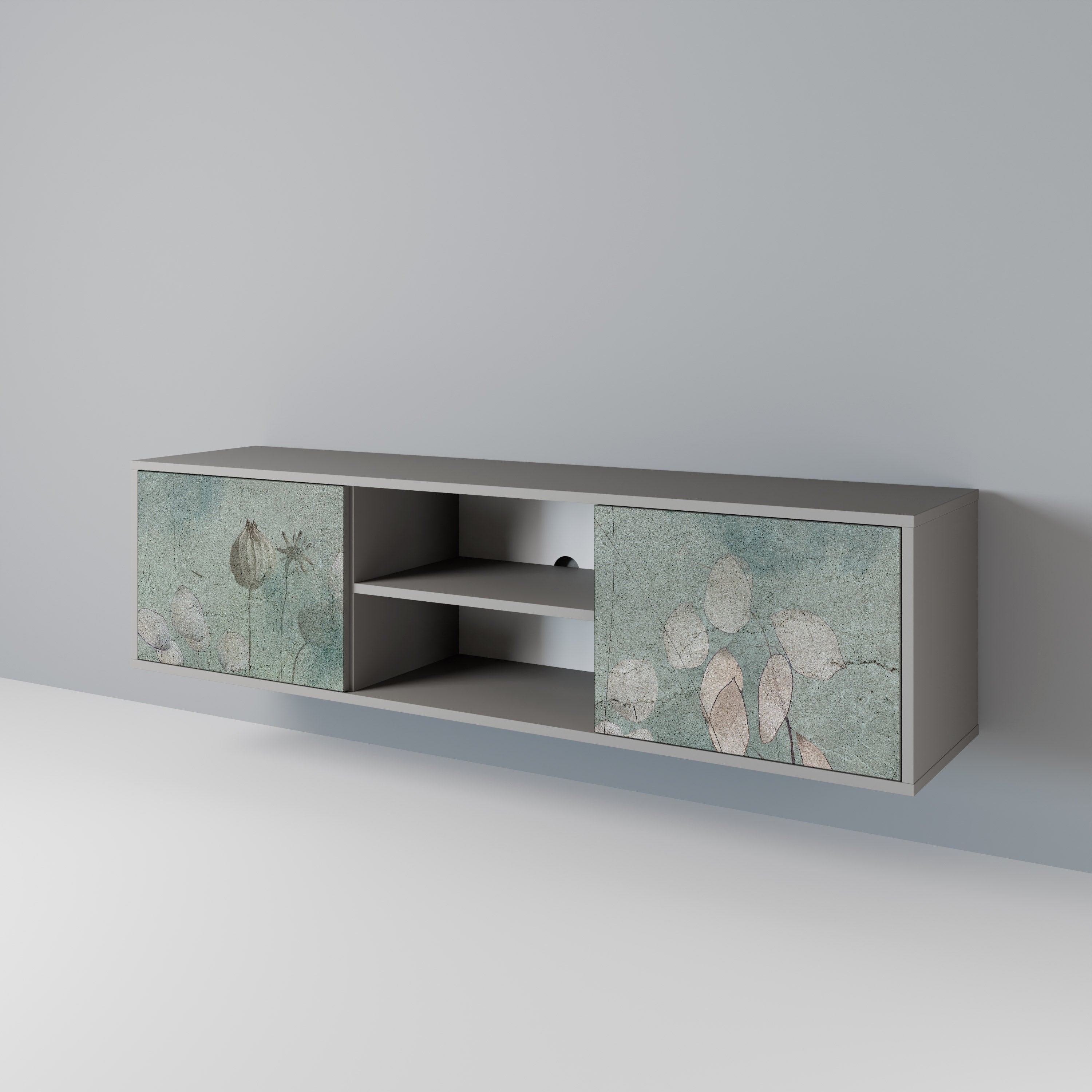 NIGHT LADY Mueble de TV de 2 Puertas