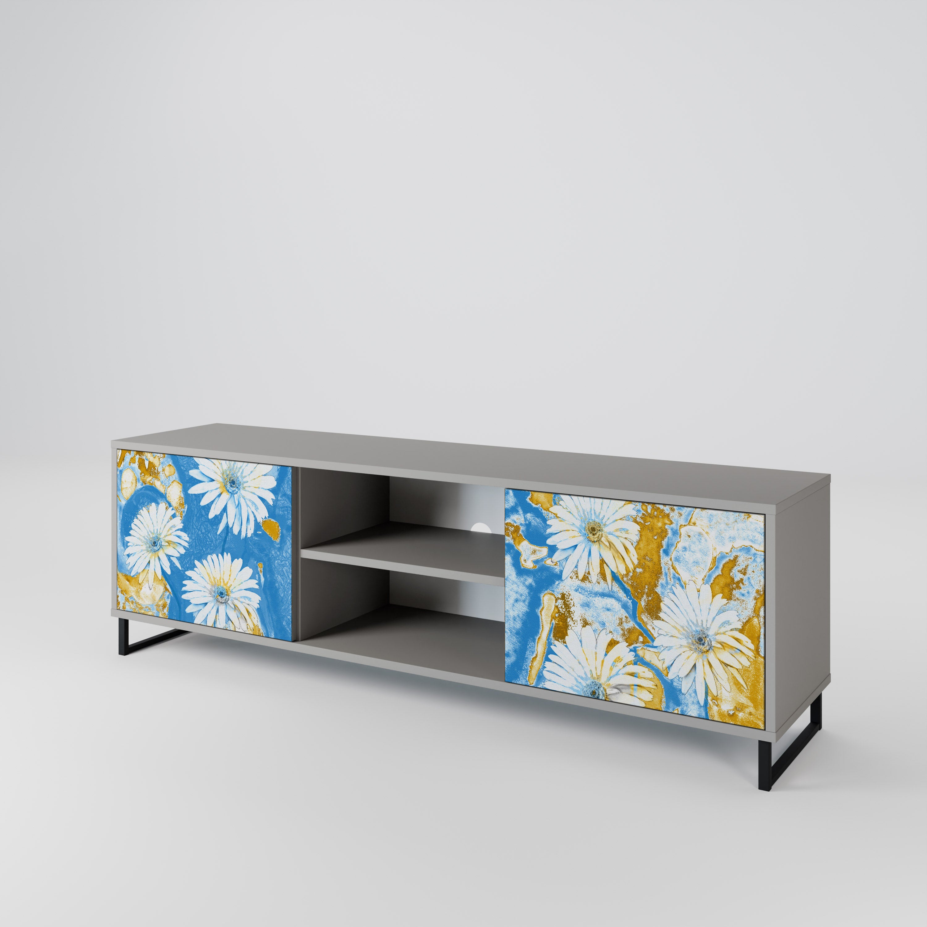 DAISY LUXE Mueble de TV de 2 Puertas