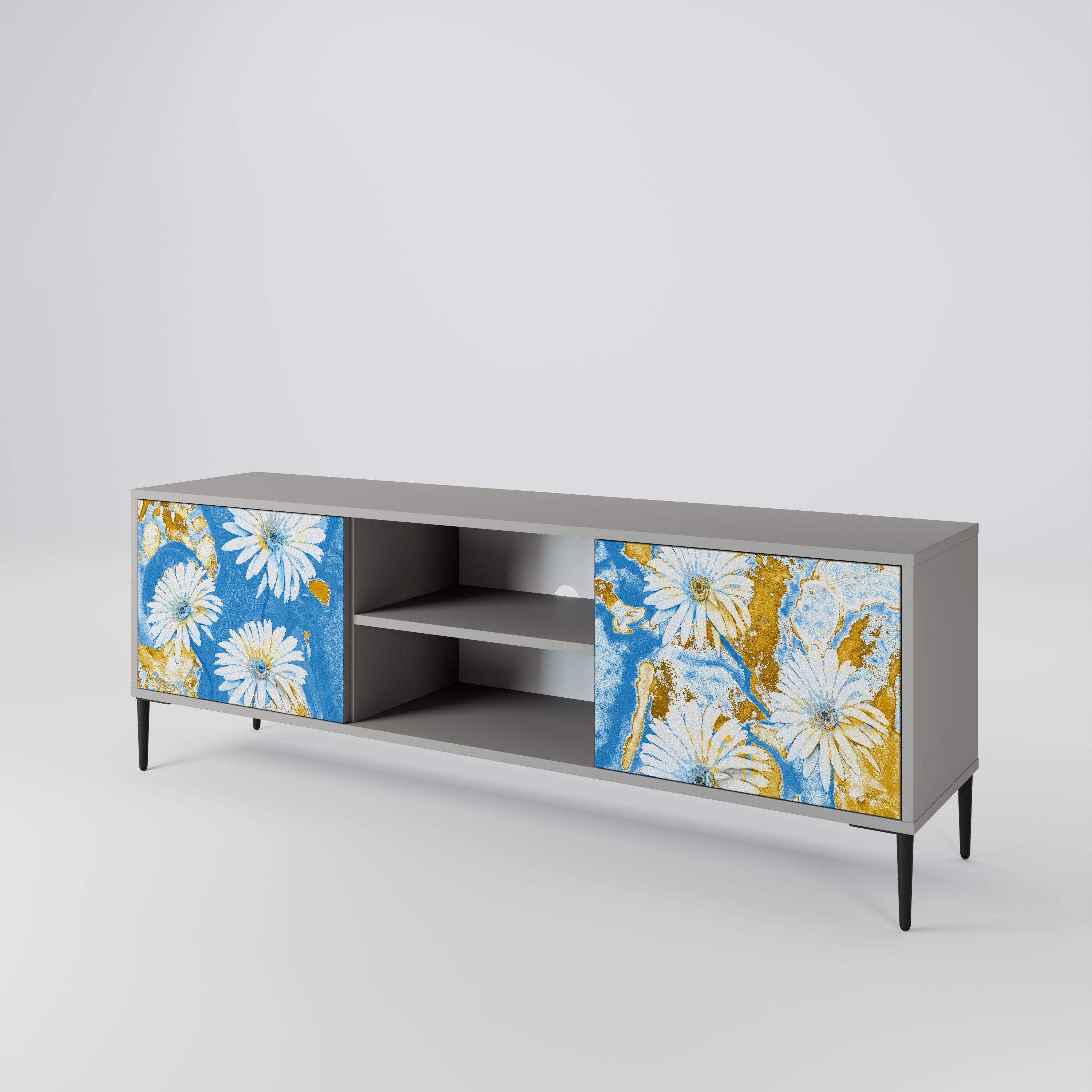 DAISY LUXE Mueble de TV de 2 Puertas