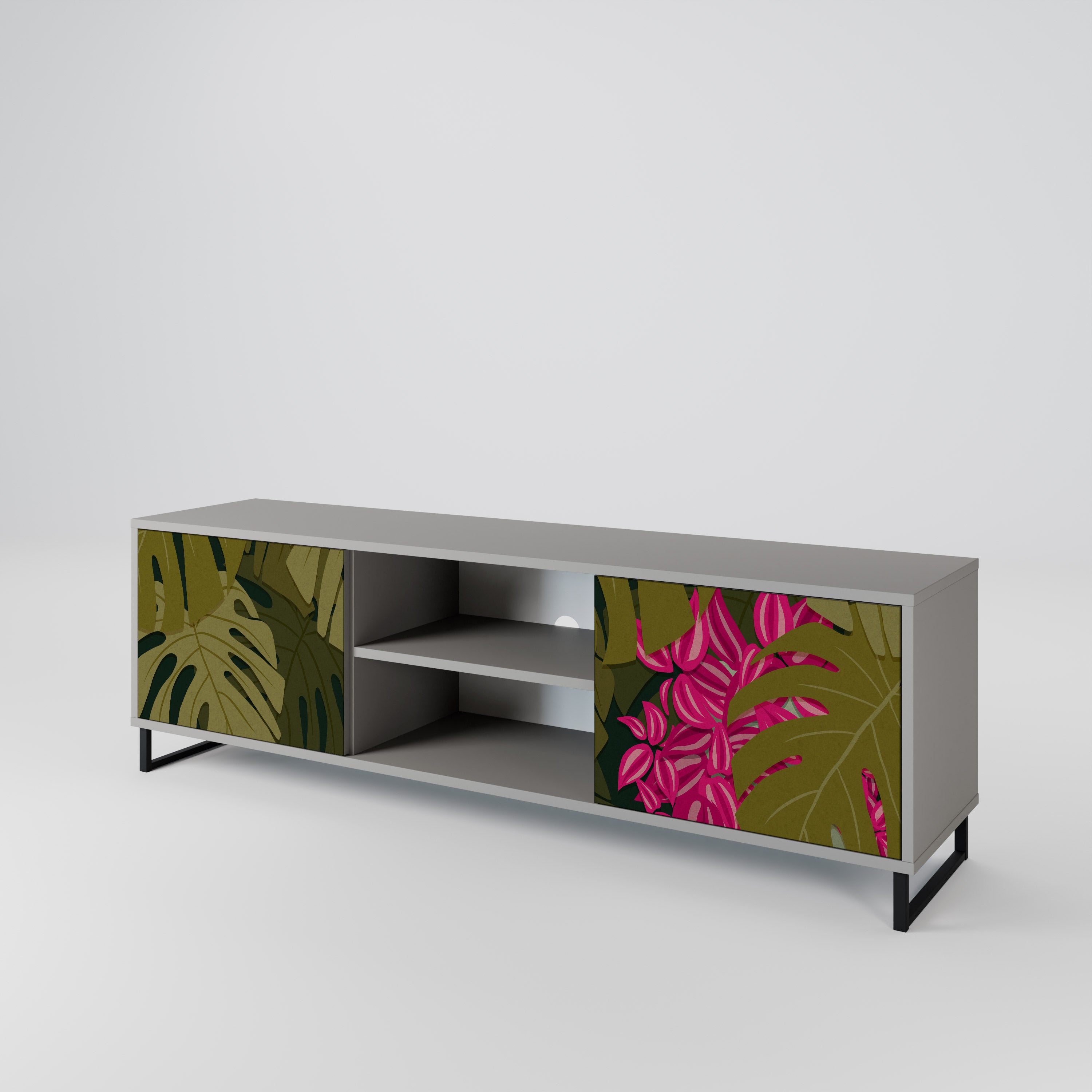 TROPICAL BEAUTY Mueble de TV de 2 Puertas