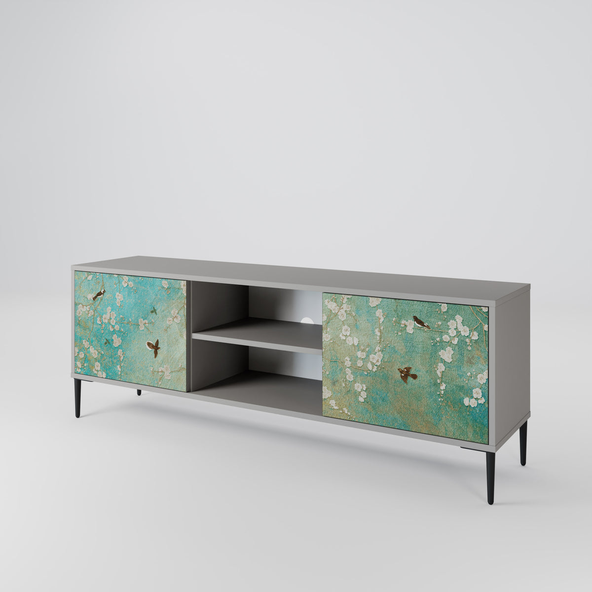 BLOOMING CHARM 2-Door TV Cabinet