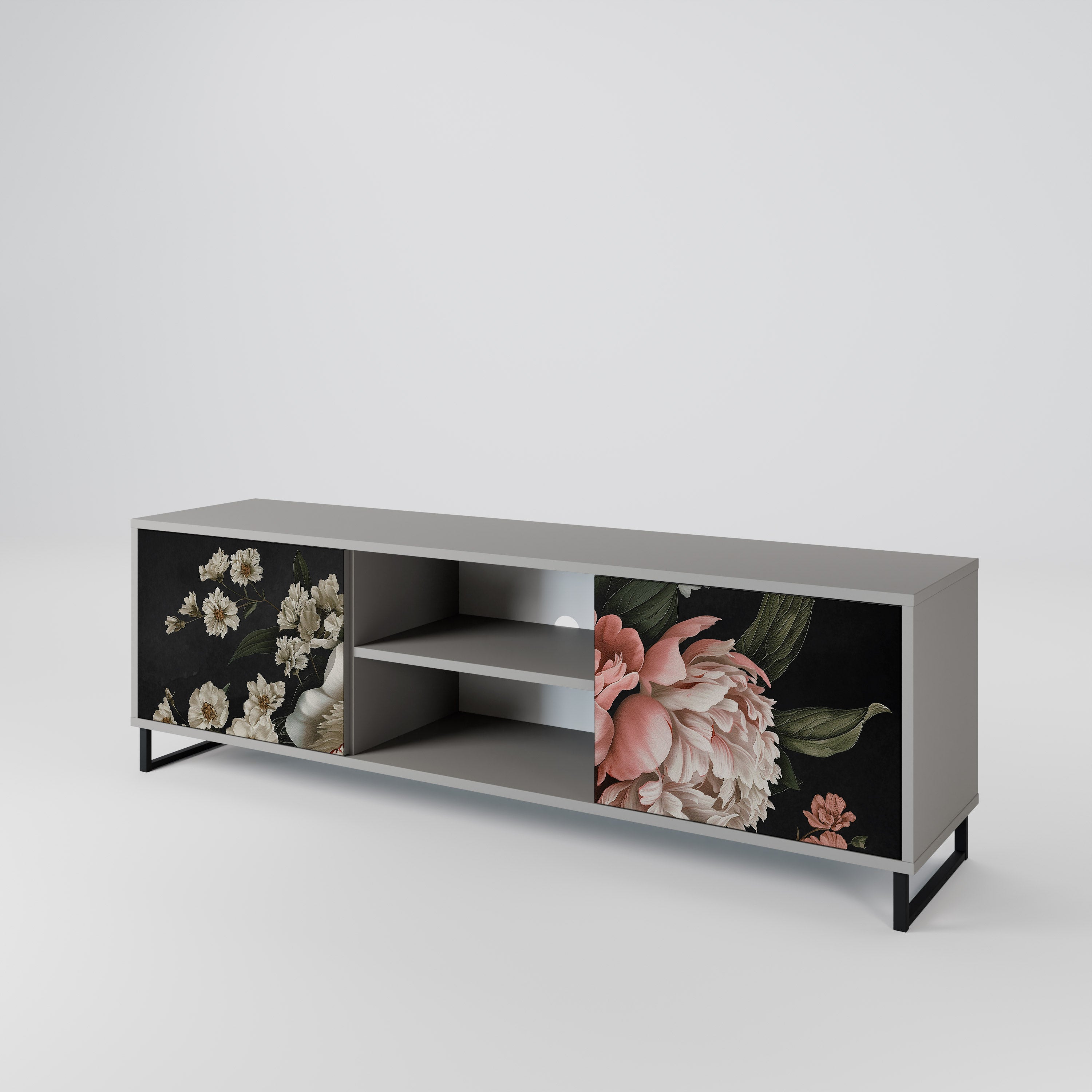 LUSH ELEGANCE Mueble de TV de 2 Puertas