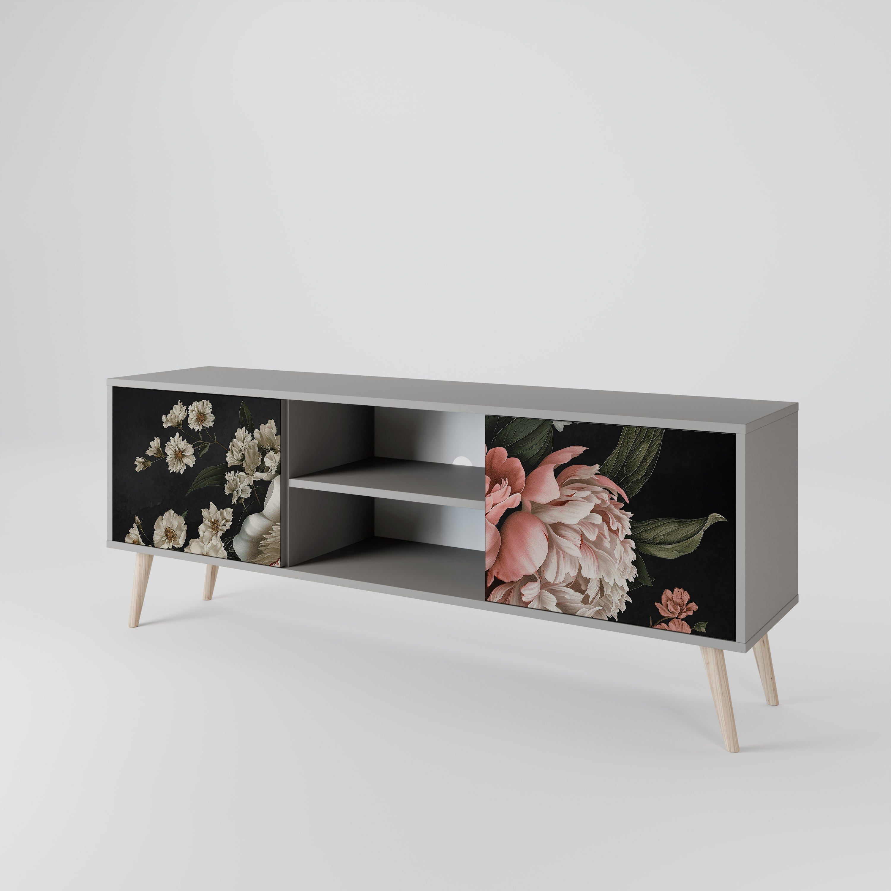 LUSH ELEGANCE Mueble de TV de 2 Puertas