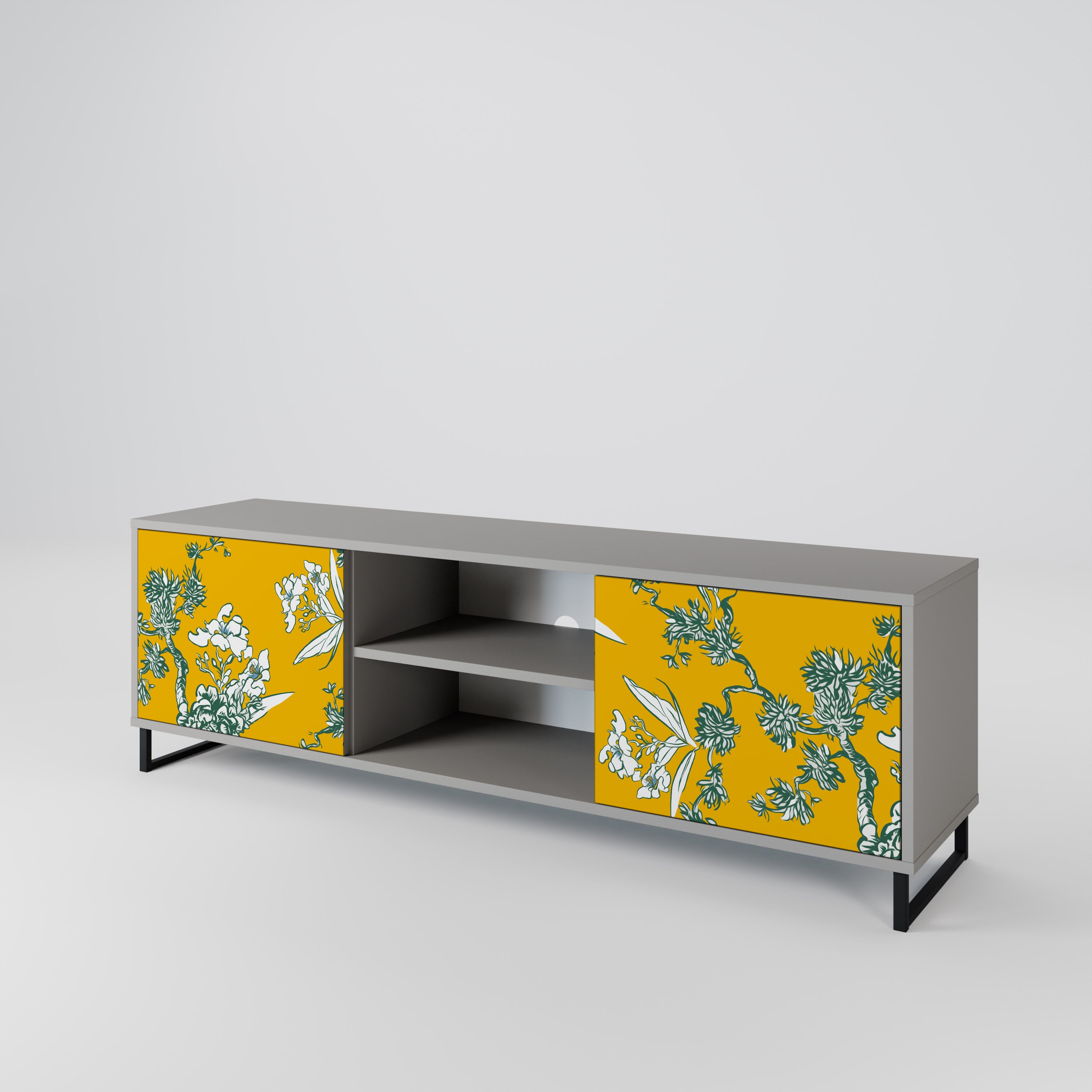 YELLOW CHINOISERIE Mueble de TV de 2 Puertas
