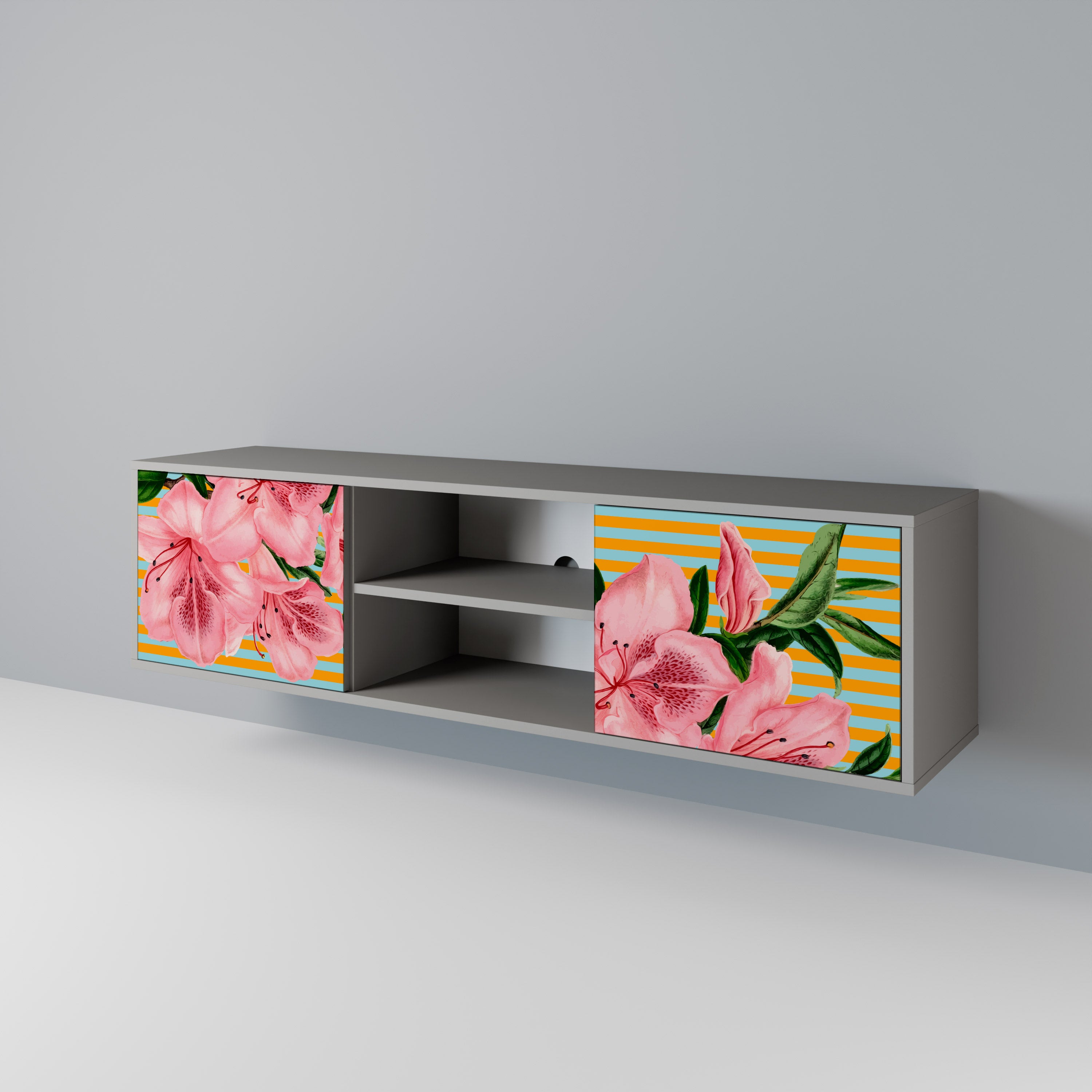 FRAGILE BEAUTY Mueble de TV de 2 Puertas