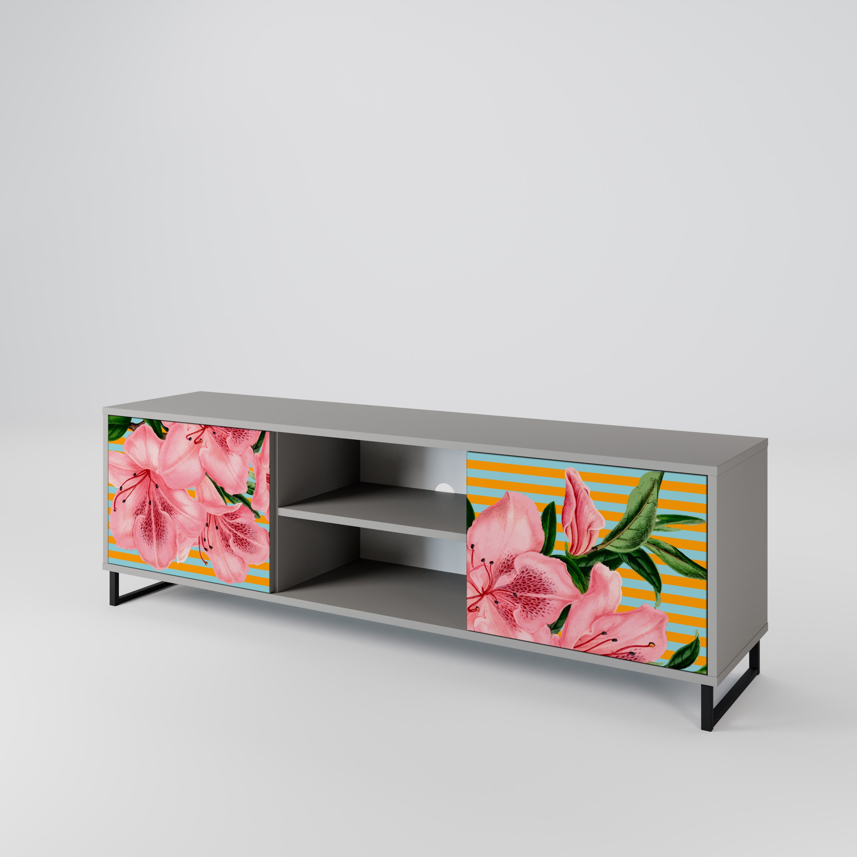 FRAGILE BEAUTY Mueble de TV de 2 Puertas