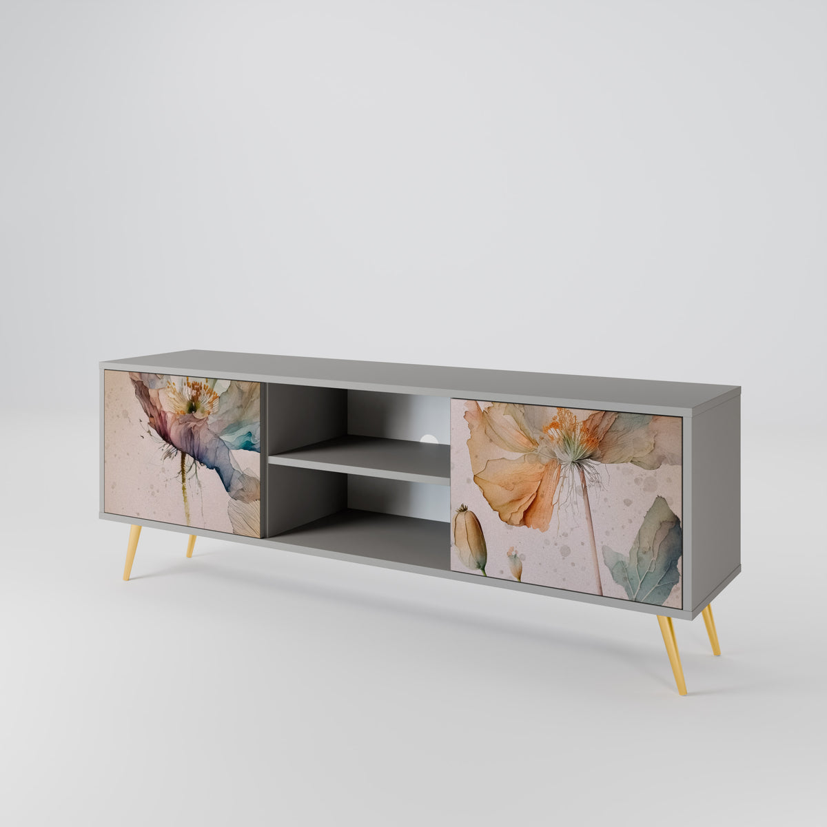 SOFTEN POPPY 2-Door TV Cabinet