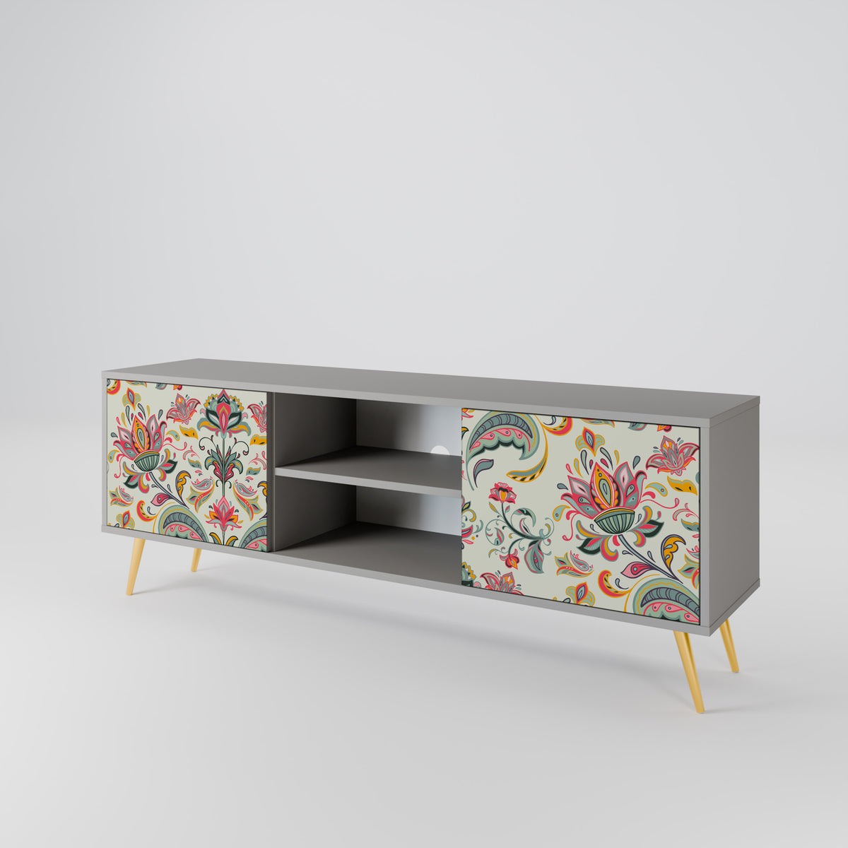 ORGANIC FOLKLORE 2-Door TV Cabinet