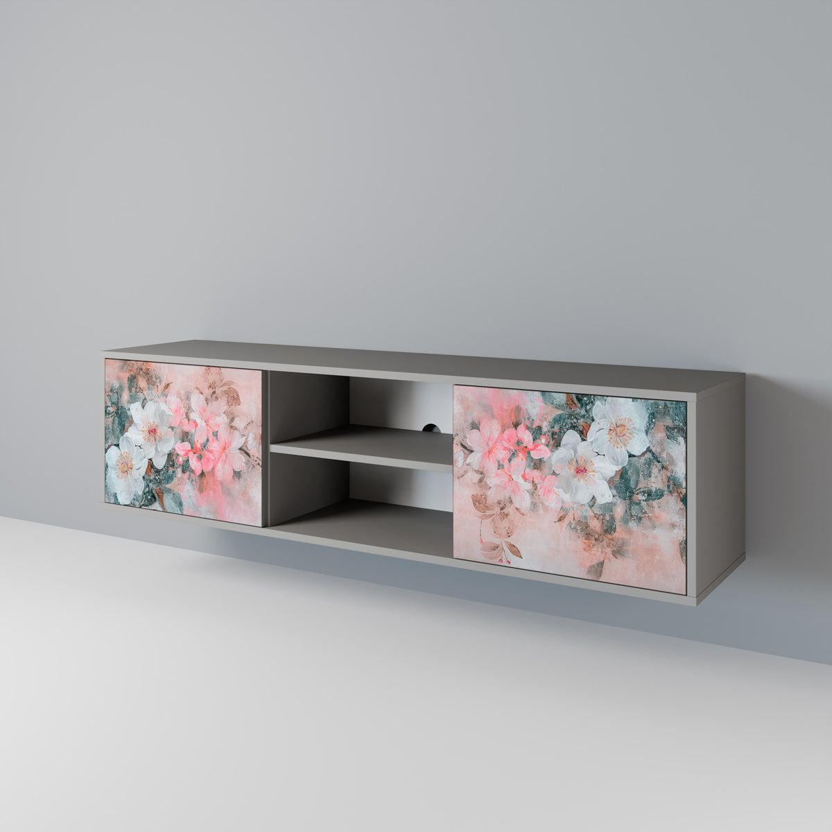 CHERRY BLOSSOM Mueble de TV de 2 Puertas