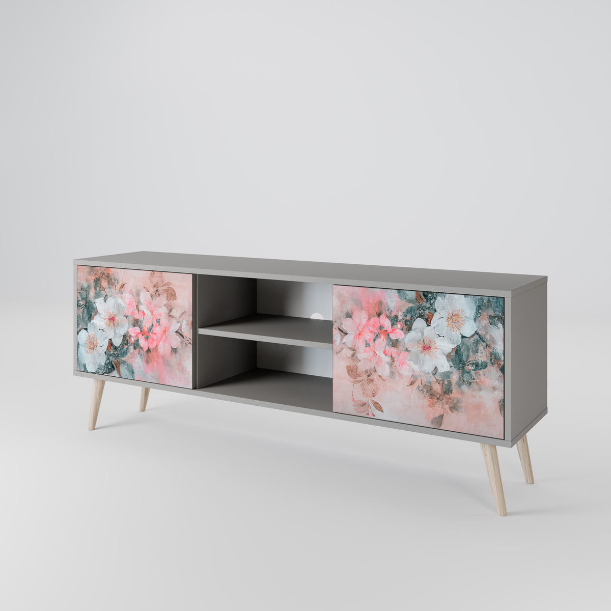 CHERRY BLOSSOM Mueble de TV de 2 Puertas