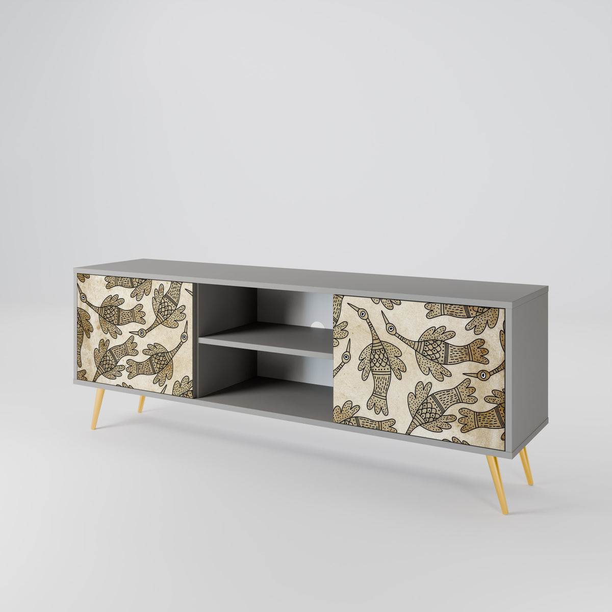 ALMONDINE SONGBIRD Mueble de TV de 2 Puertas