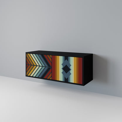 INDIGENOUS ZIGZAG Mobile TV Compatto a 2 Ante