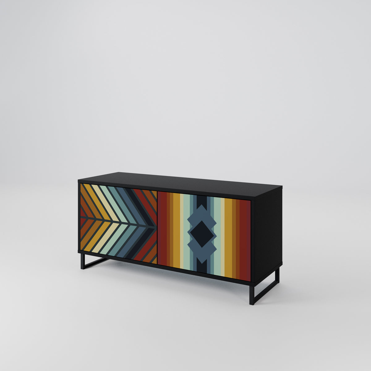 INDIGENOUS ZIGZAG Mobile TV Compatto a 2 Ante