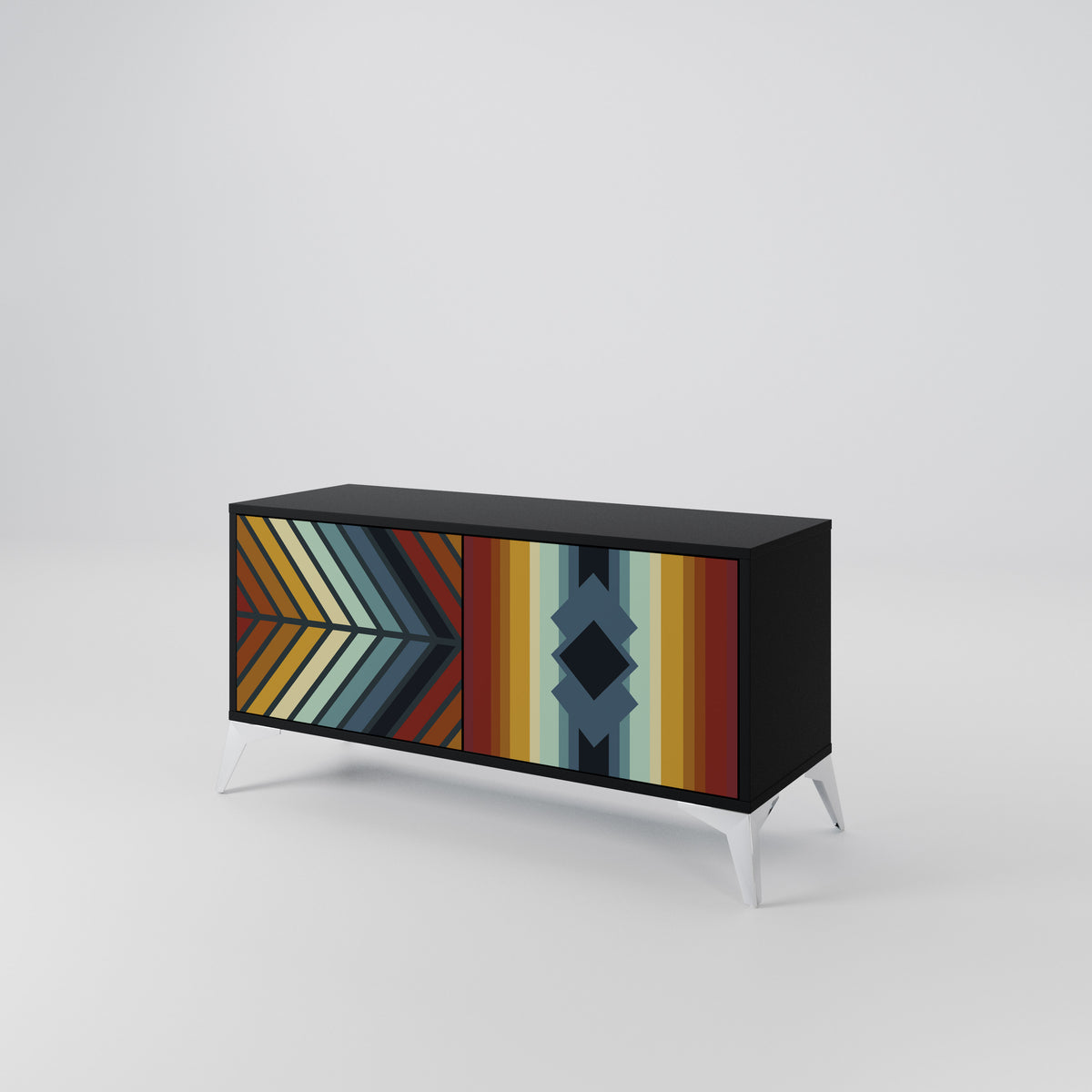 INDIGENOUS ZIGZAG Mobile TV Compatto a 2 Ante