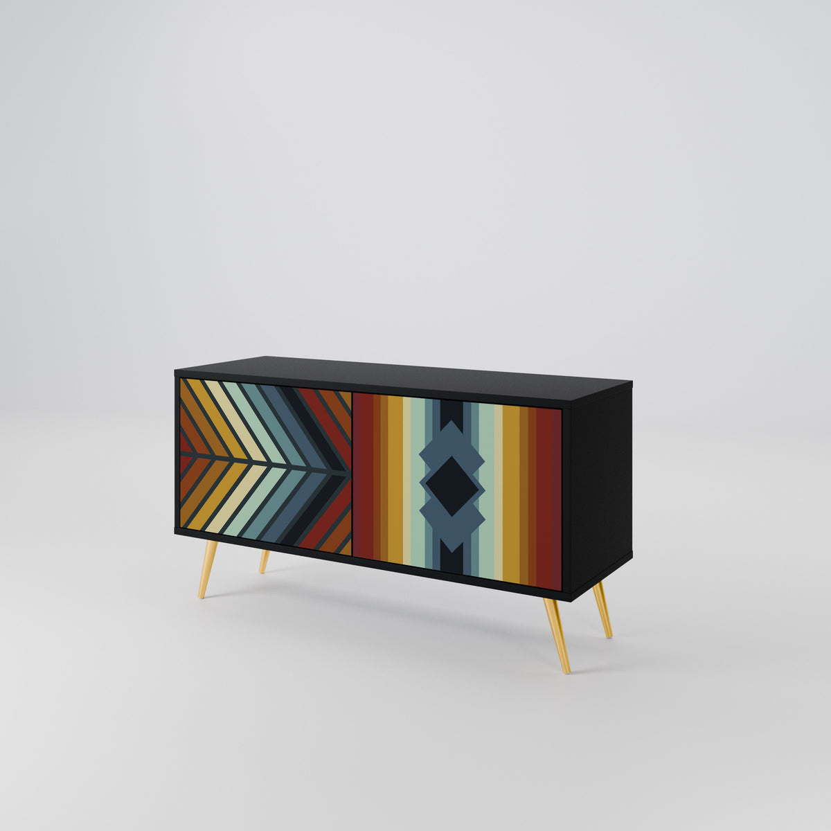 INDIGENOUS ZIGZAG Mobile TV Compatto a 2 Ante