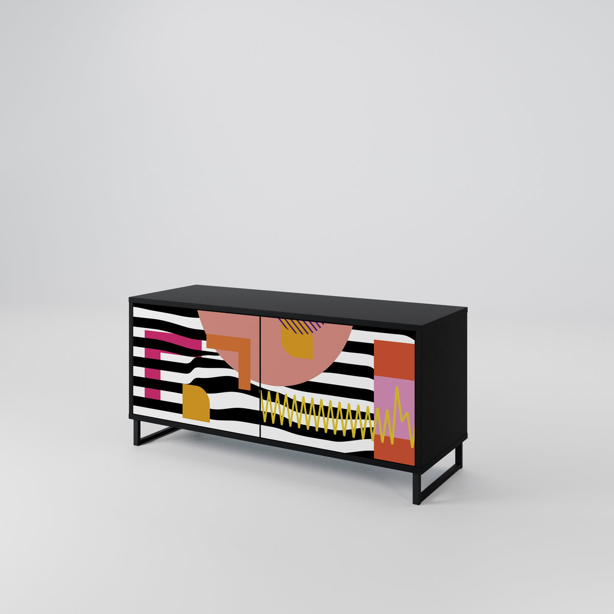 CHROMATIC ABSTRACT Mobile TV Compatto a 2 Ante