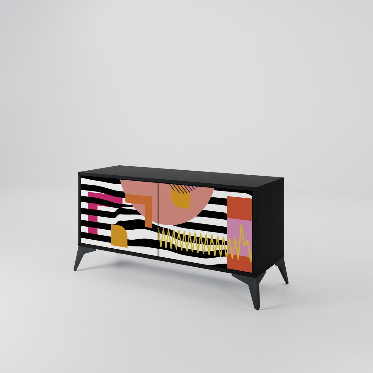 CHROMATIC ABSTRACT Mobile TV Compatto a 2 Ante