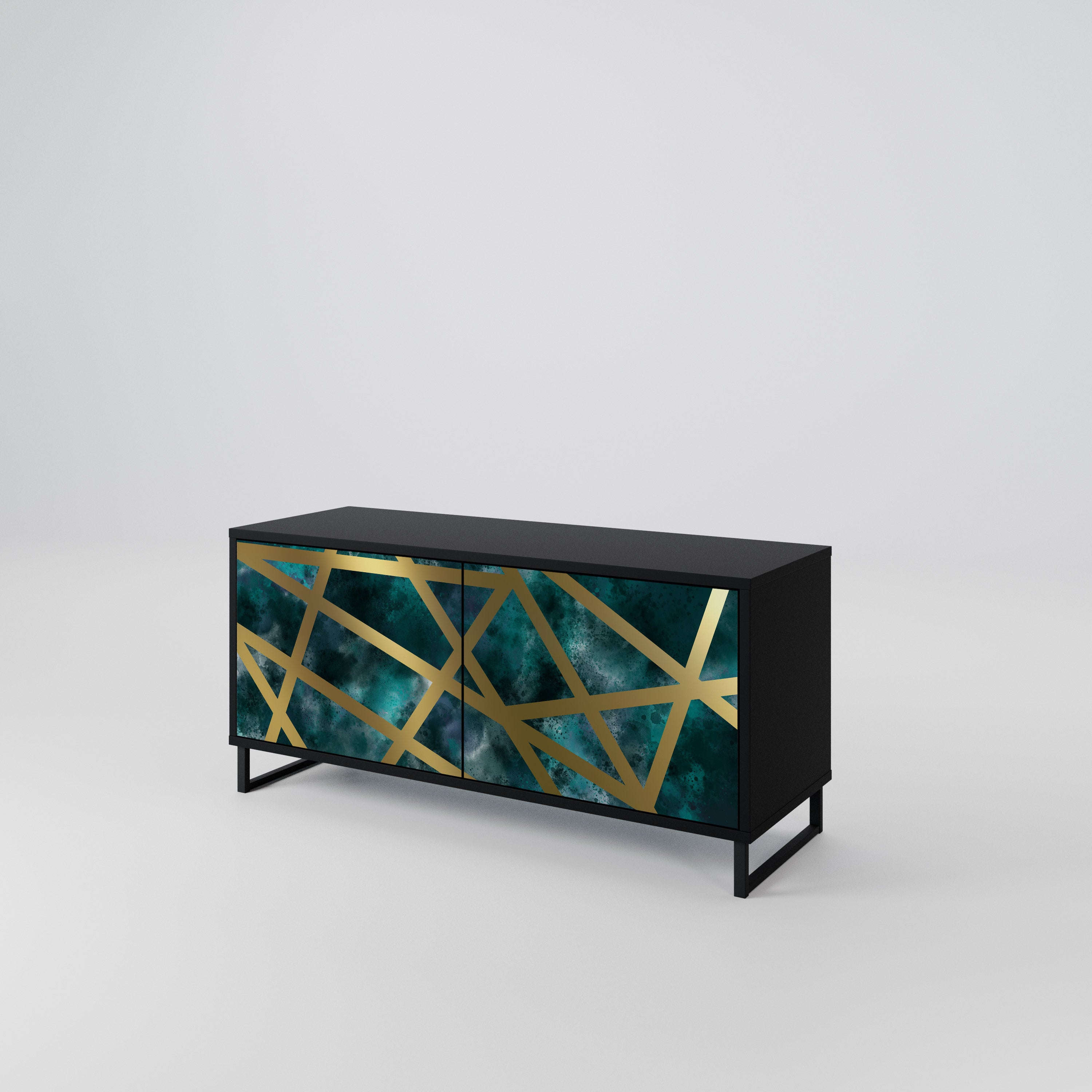 THE LABYRINTH OF GOLD Compact 2-Door TV Cabinet