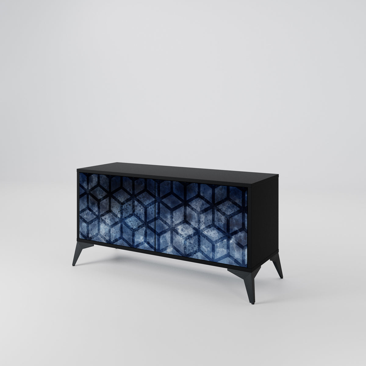 CUBIC MIST Compact 2-Door TV Cabinet