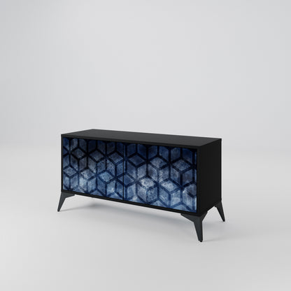 CUBIC MIST Compact 2-Door TV Cabinet
