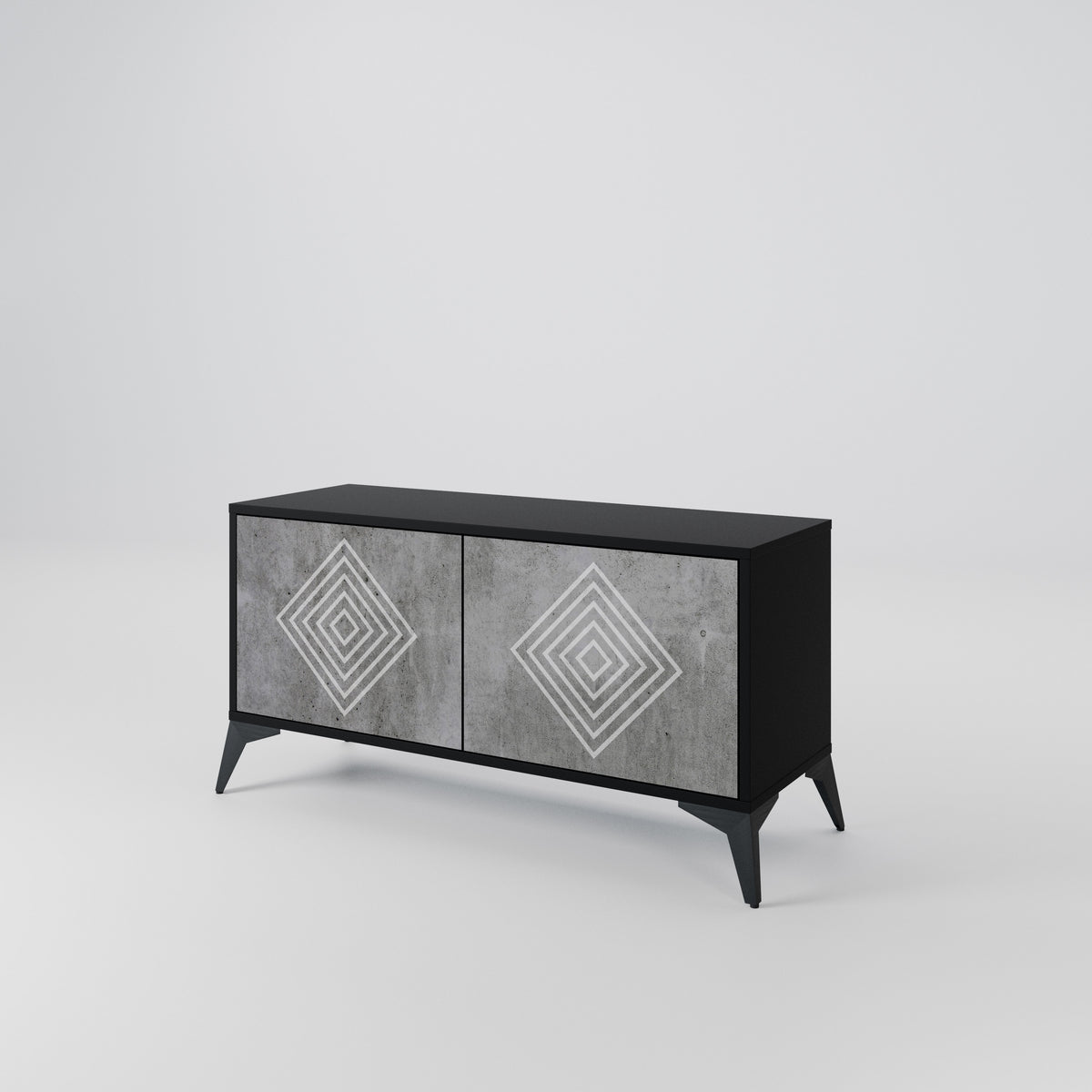 POLYGONAL ARTISTRY Mobile TV Compatto a 2 Ante