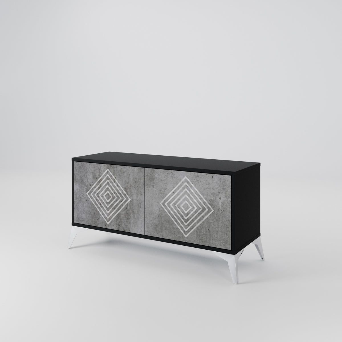 POLYGONAL ARTISTRY Mobile TV Compatto a 2 Ante