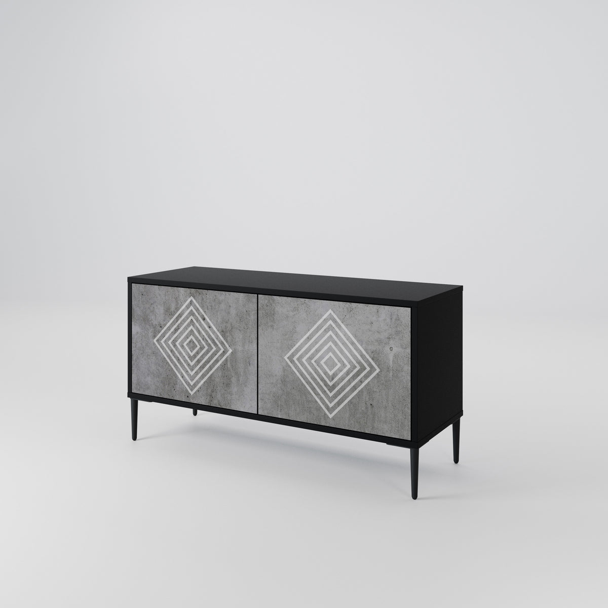 POLYGONAL ARTISTRY Mobile TV Compatto a 2 Ante