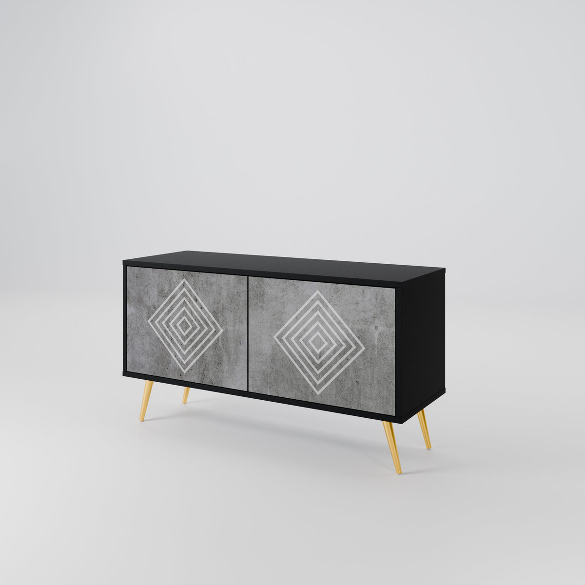POLYGONAL ARTISTRY Mobile TV Compatto a 2 Ante