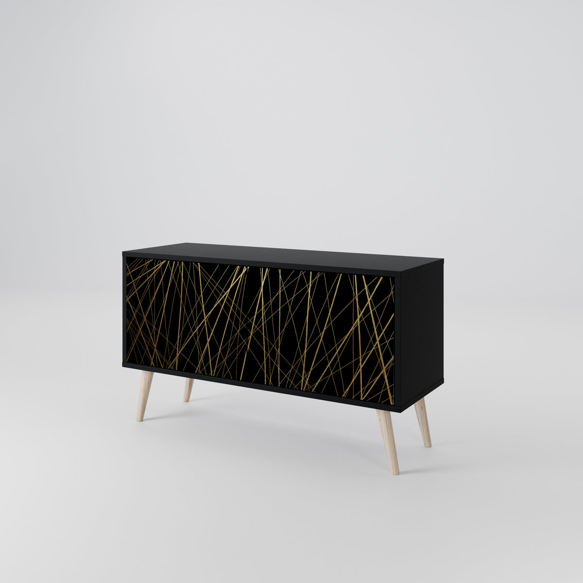 BRIGHT MESH Compact 2-Door TV Cabinet