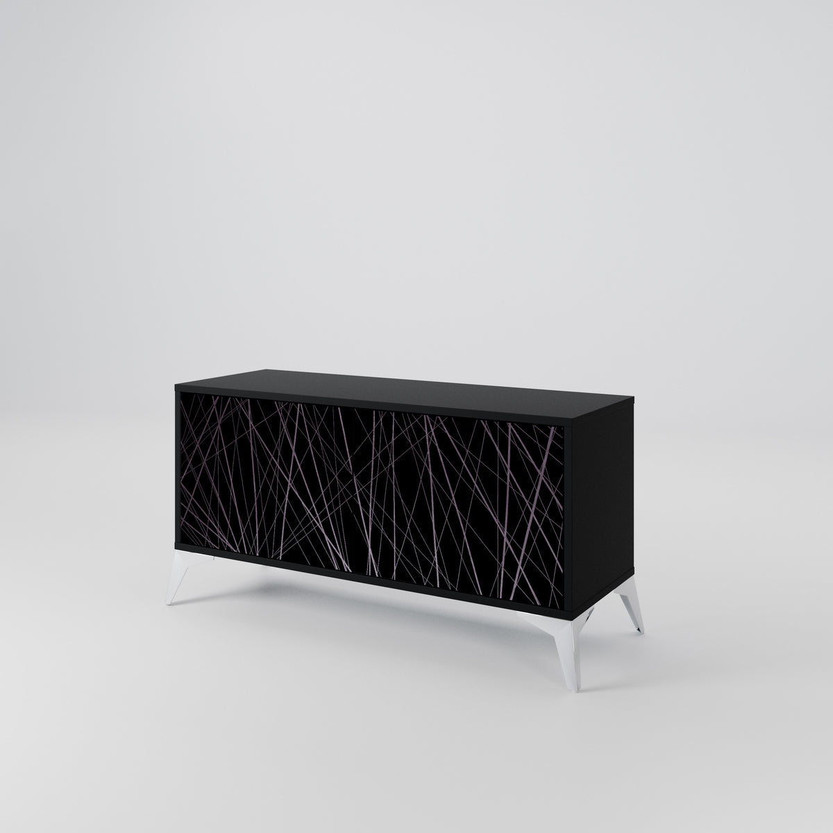 SHIMMER SPIDERGRAM Kompakt TV-bänk med 2 dörrar