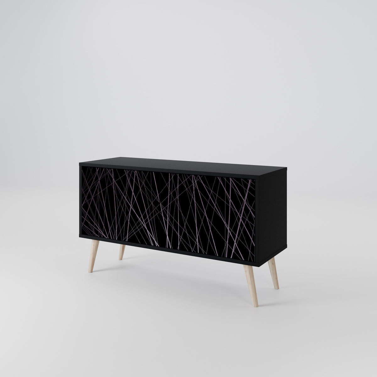 SHIMMER SPIDERGRAM Kompakt TV-bänk med 2 dörrar