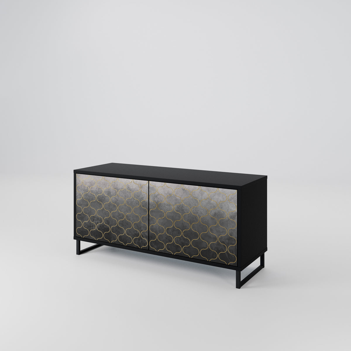 TESSELATED GRAYISH Mobile TV Compatto a 2 Ante