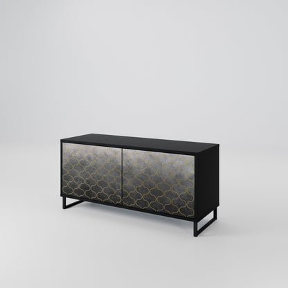 TESSELATED GRAYISH Mobile TV Compatto a 2 Ante