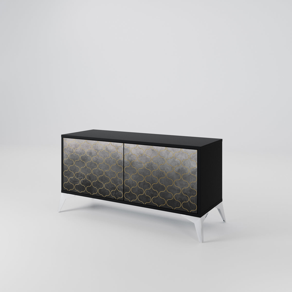 TESSELATED GRAYISH Mobile TV Compatto a 2 Ante