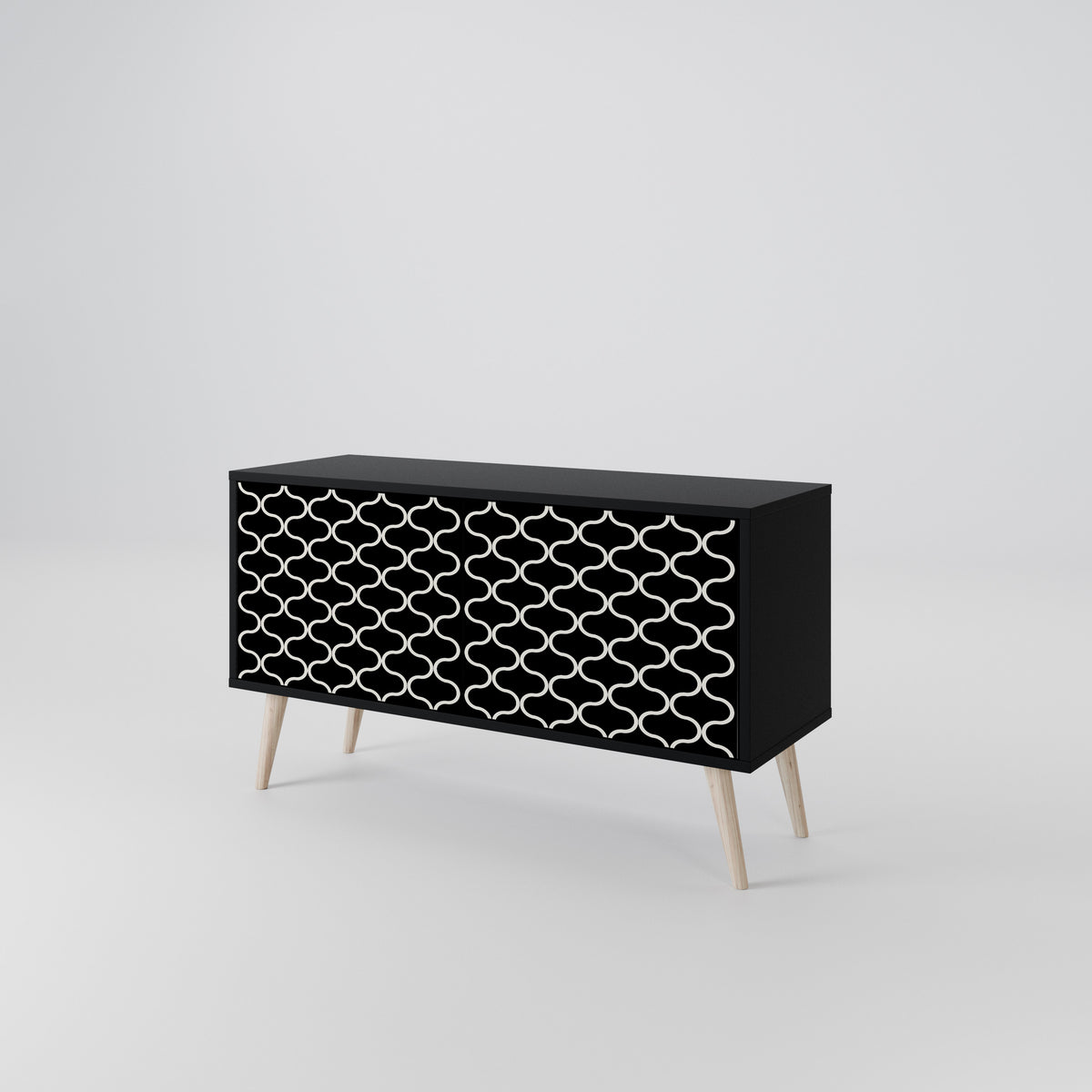 TESSELATED BLACKNESS Mobile TV Compatto a 2 Ante